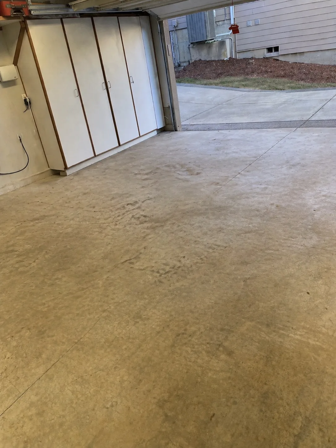 After room cleanout example showing a cleared out space